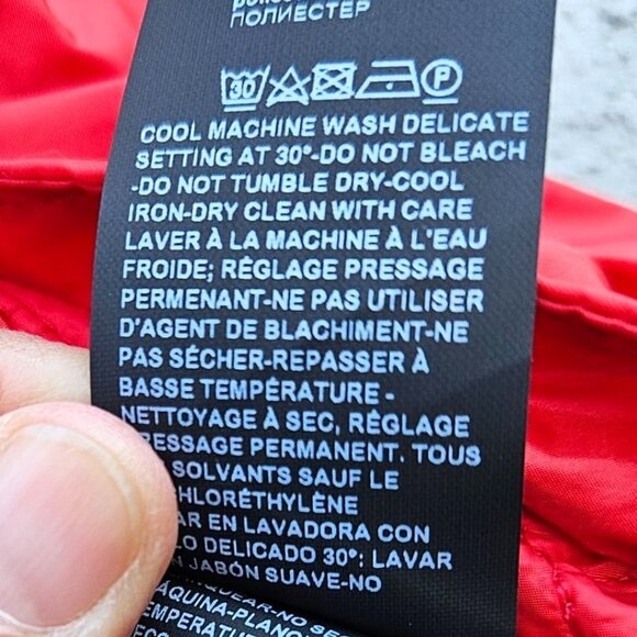 Paul & Shark Men’s Red Quilted Nylon Jacket L Lightweight Zip Front Italy NWT - Picture 11 of 14